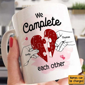 Couple Gift We Complete Each Other Mug