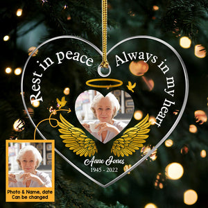 Personalized Christmas Ornament Photo - Memorial Photo Christmas For Loved One