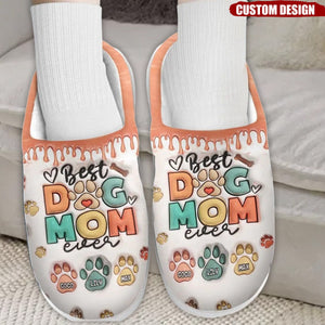 Pawsitively Grateful For The Joy My Pet Brings This Christmas - Dog & Cat Personalized Custom Fluffy Slippers