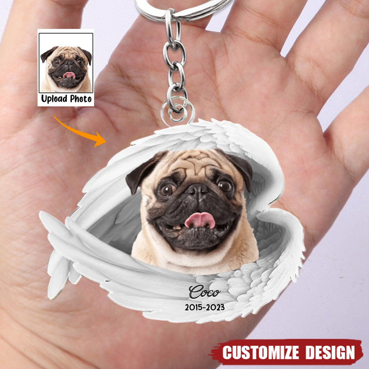 I'm Always With You - Personalized Photo Keychain