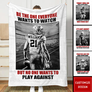 Personalized American Football  Blanket - Gift For American Football Player