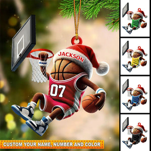 Personalized Basketball Christmas Ornament Gift For Basketball Lovers-2024 New Release