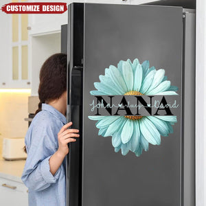 Mom Grandma Flower Daisy Color And Kids Personalized Decal Sticker