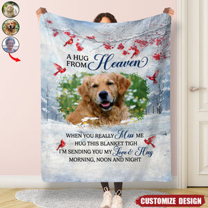 Custom Photo The Best Memories Will Always Live On In Our Hearts - Memorial Personalized Custom Blanket