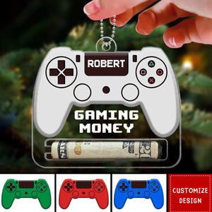 Gaming Money Funny Gift For Boyfriend Husband Son Cousin Personalized Money Holder Ornament - 2024 New Release