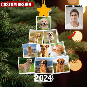 2024 New Release Photo Family-Couple-Pet Tree Christmas - Personalized Acrylic Photo Ornament