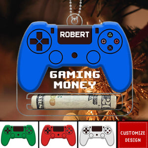 Gaming Money Funny Gift For Boyfriend Husband Son Cousin Personalized Money Holder Ornament - 2024 New Release