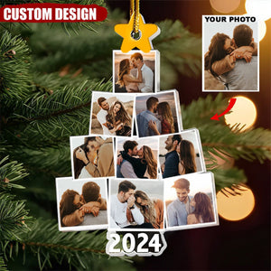 2024 New Release Photo Family-Couple-Pet Tree Christmas - Personalized Acrylic Photo Ornament