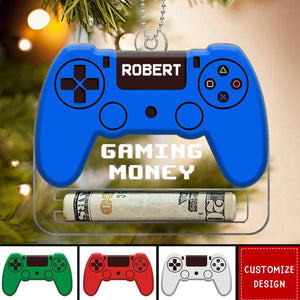 Gaming Money Funny Gift For Boyfriend Husband Son Cousin Personalized Money Holder Ornament - 2024 New Release