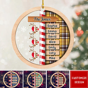 Custom Family Name Christmas - Personalized Custom Acrylic Ornament - 2024 New Release