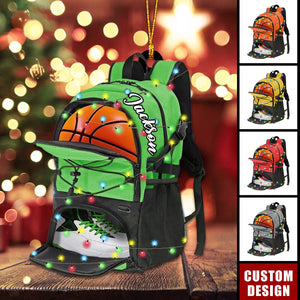 Personalized Basketball Bag Christmas Ornament, Gift For Basketball Players - 2024 New Release