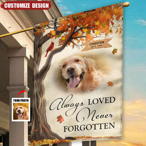 Always Loved Never Forgotten – Personalized Memorial Garden Flag