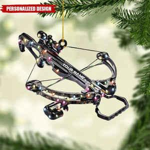 Personalized Crossbow Hunting Arrow Christmas Ornament - 2024 New Release