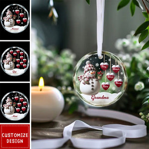 If Nothing Is Going Well, Call Your Grandmother - Family Personalized Circle Ornament - 2024 New Release