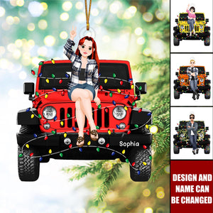 2024 New Release - Off Road Couple Personalized Christmas Ornament