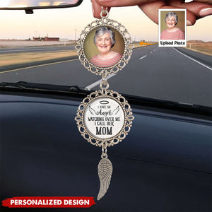 I Have An Angel Watching Over Me - Personalized Photo Car Ornament