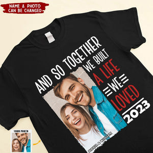 Custom Photo Shirt For Couple - Personalized Valentine Gift