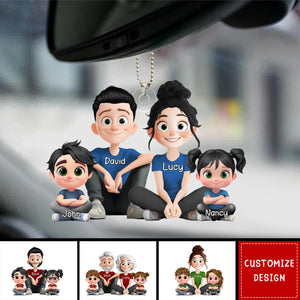 Personalized Cute Cartoon Family Ornament - Gift For Your Family