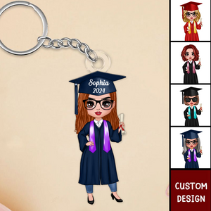 Class Of 2024 Graduation Gift For Daughter Personalized Acrylic Keychain