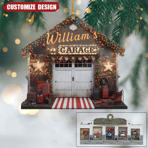 2024 New Release Personalized Mechanic Garage Ornaments Gift For Mechanic