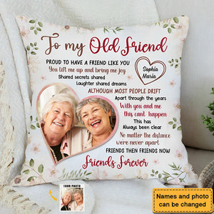 Gift For Friends Proud To Have A Friend Like You Upload Photo Pillow