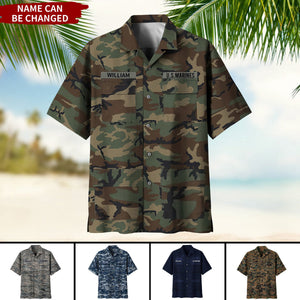 Personalized Military/Soldier/Veterans Hawaii Shirt