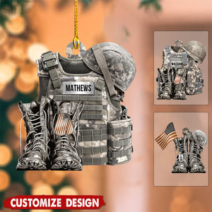 Personalized Military Uniform Christmas Ornament-2024 New Release