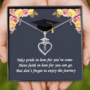 Personalized Graduation Cap Necklace, Graduation Gift for Class of 2025 Graduates