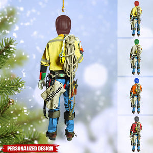 Personalized Family Lineman Christmas Ornament-Gifts For Family Lineman-2024 New Release