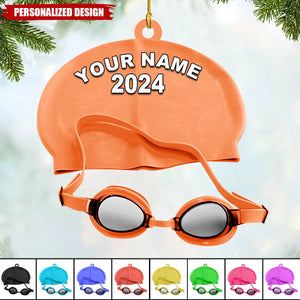 2024 New Release Personalized Name Swimming Acrylic Ornament-Gift For Swimming Lovers