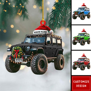 Personalized Off-Road Car Christmas Ornament - 2024 New Release