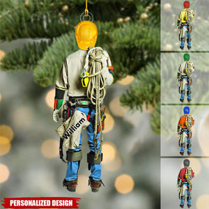 Personalized Family Lineman Christmas Ornament-Gifts For Family Lineman-2024 New Release