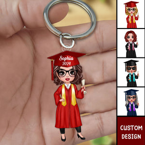 Class Of 2024 Graduation Gift For Daughter Personalized Acrylic Keychain