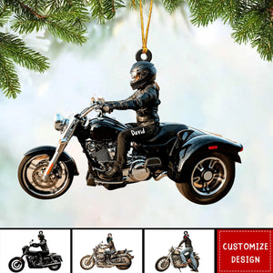 2024 New Release - Personalized Biker Christmas Ornament