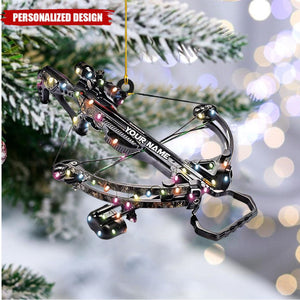 Personalized Crossbow Hunting Arrow Christmas Ornament - 2024 New Release