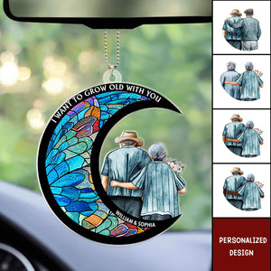 From Our First Kiss Till Our Last Breath - Personalized Acrylic Car Ornament-Gift For Lover