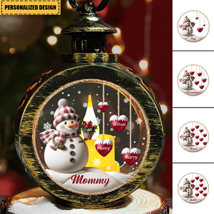 2024 New Release Lovely Heart - Personalized Custom Christmas Lantern