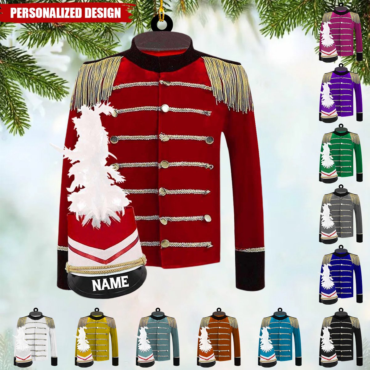 2024 New Release Personalized Marching Band Uniform Ornament-Gifts For Marching Band