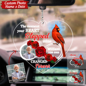 Your Wings Were Ready But My Heart Was Not-Personalized Upload Photo Car Ornament