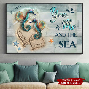 You Found Me Beach and Turtles - Personalized Poster