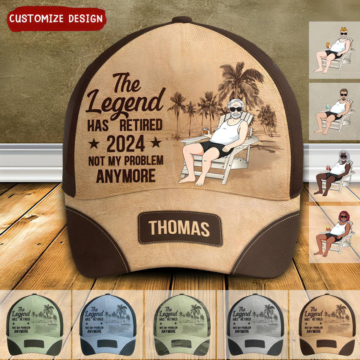 The Legend Has Retired - Personalized Classic Cap