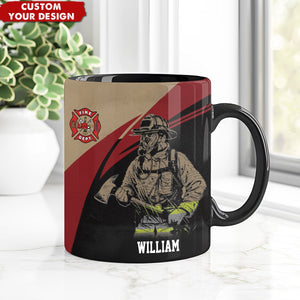 Personalized Firefighter Coffee Mug - Gift For Firefighter