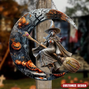 Personalized Witch Metal Sign - Halloween Gift Idea For Witch