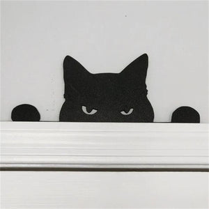 Metal Adorable Cat Door Topper - Gift For Cat Lover