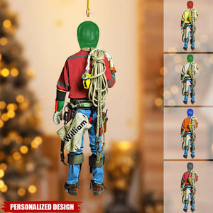 Personalized Family Lineman Christmas Ornament-Gifts For Family Lineman-2024 New Release