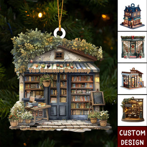 Personalized Bookstore Christmas Ornament - Gift For Book Lovers - 2024 New Release