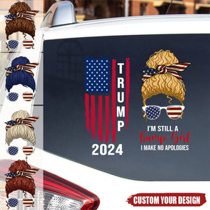 Still A Trump Girl Personalized Decal - Gift For 4th Of July