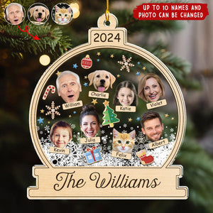 2024 New Release Heartfelt Family - Personalized Acrylic Ornament