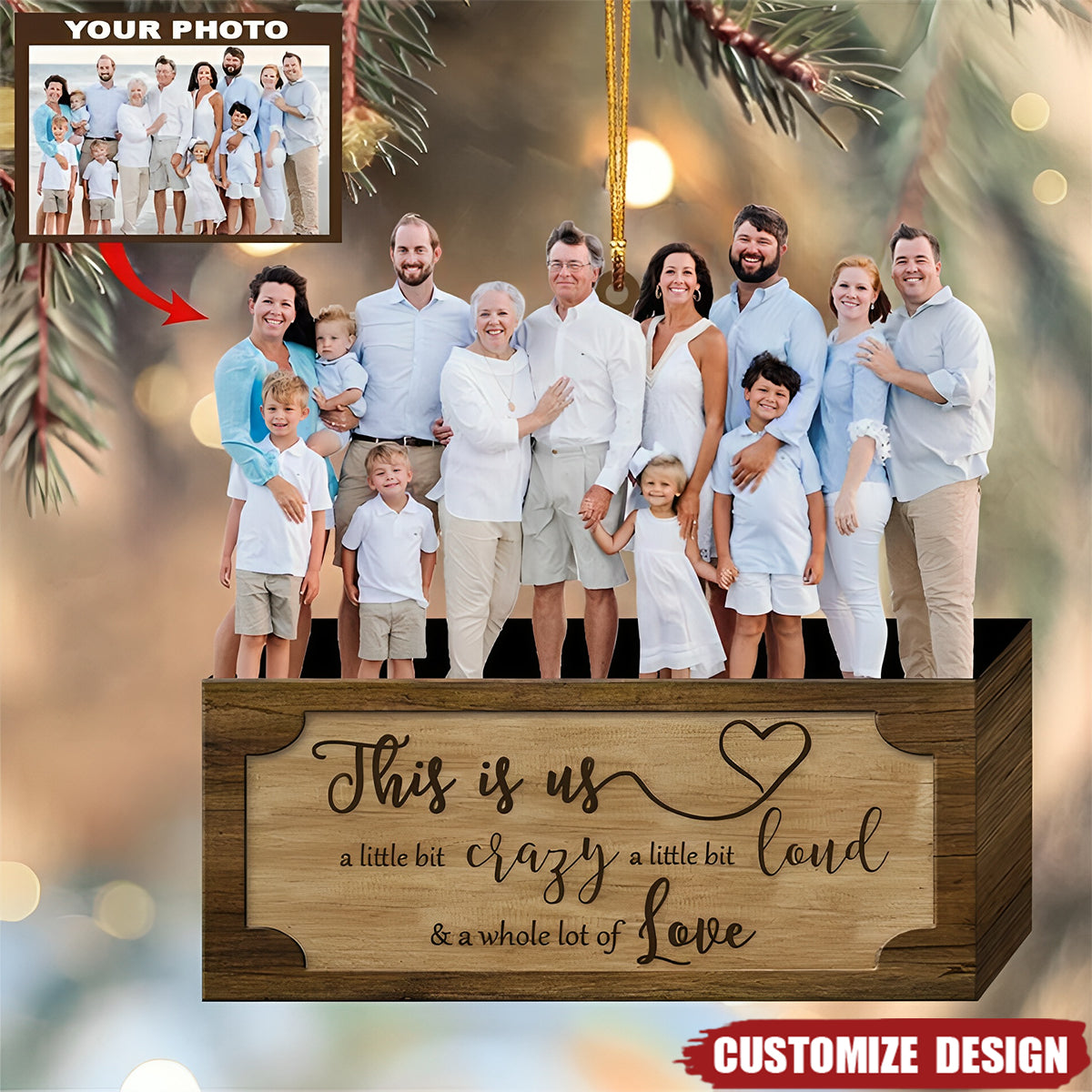 This Is My Family - Personalized Photo Ornament - Gift For Family - 2024 New Release