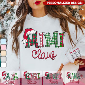 2024 New Release Mimi Claus Christmas and Grandkids-Personalized Sweatshirt